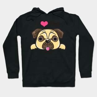 'I <3 Pugs!' Hoodie